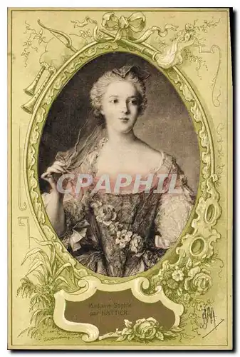 Cartes postales Madame Sophie pae Nattier