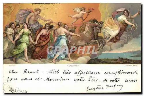 Cartes postales Roma Aurora Guido Reni