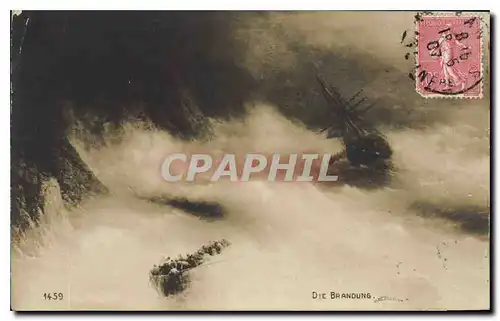 Cartes postales Die Brandung Bateau Voilier