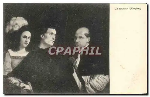 Cartes postales Un Concerto Giorgione