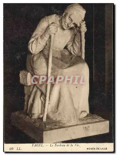 Cartes postales Fagel Le Fardeau de la Vie