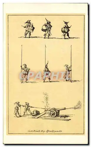 Cartes postales Jacques Callot Les exercises militaires