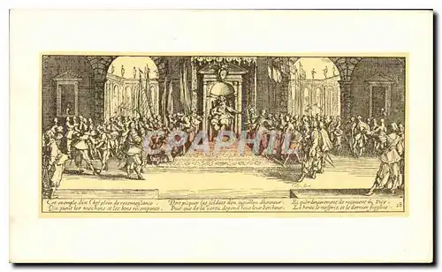 Cartes postales Jacques Callot Les grandes miseres de la guerre la distribution des recompenses