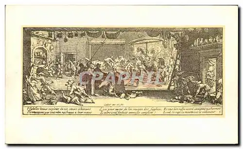 Cartes postales Jacques Callot Les grandes miseres de la guerre le pillage