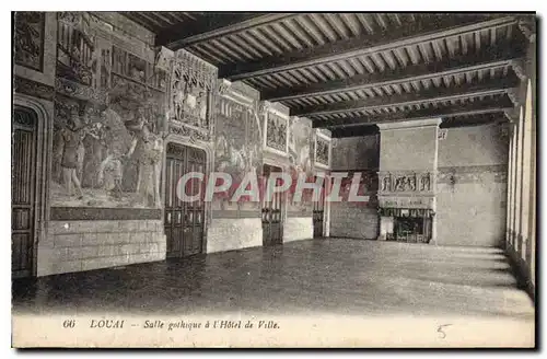 Cartes postales Douai Salle gothique a l'Hotel de Ville