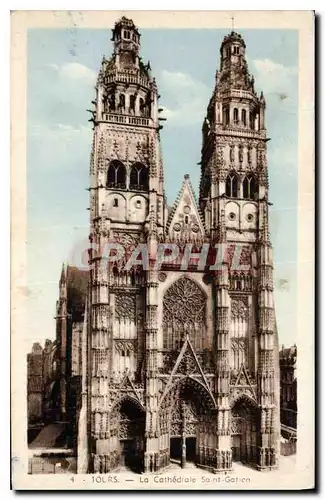 Cartes postales Tours La Cathedrale Saint Gatien