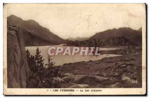 Ansichtskarte AK Les Pyrenees Le lac d Aumar