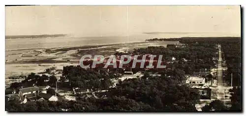 Cartes postales Bassin d Arcachon Cap Ferret Gironde Vue generale vers les Passes Au fond la grande dune du Pyla