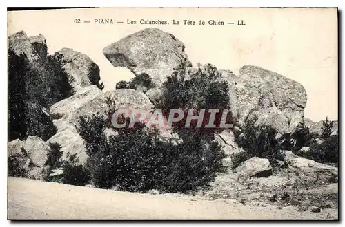 Cartes postales Piana Les Calanches La Tete de Chien