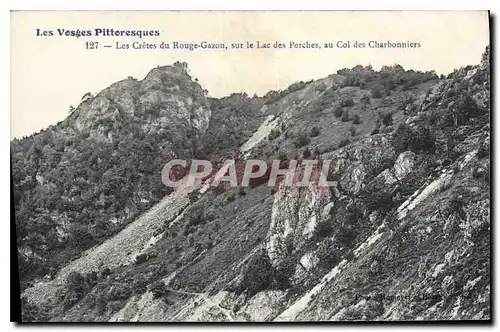 Cartes postales Les Vosges Pittoresque Les Cretes du Rouge Gazon sur le Lac des Perches au Col des Charbonniers
