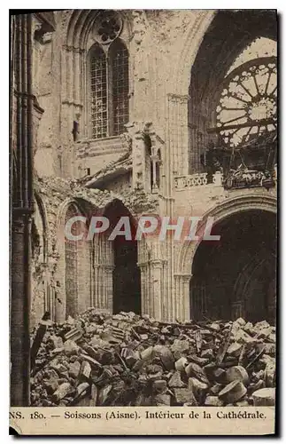 Ansichtskarte AK Soissons Aisne Interieur de la Cathedrale