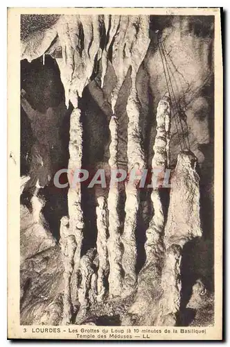 Cartes postales Lourdes Les Grottes du Loup Temple des Meduses