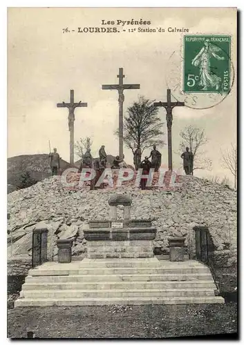 Cartes postales Les Pyrenees Lourdes 12 Station du Calvaire