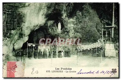 Cartes postales Les Pyrenees Lourdes La Grotte