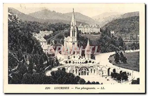 Cartes postales Lourdes Vue plongeante