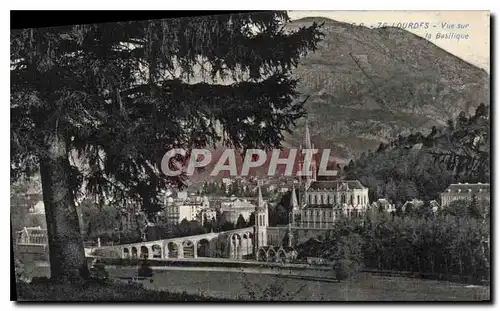 Cartes postales Lourdes Vue sur la Basilique