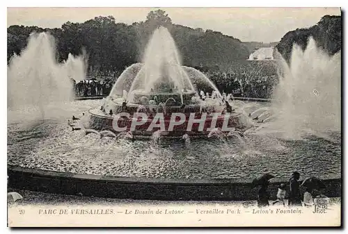 Cartes postales Parc de Versailles Le Bassin de Latone Versailles