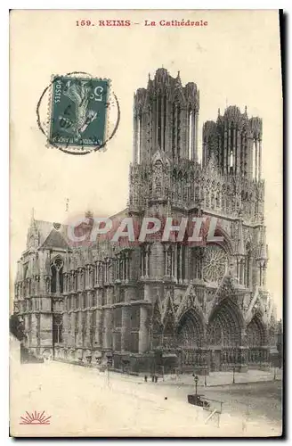 Cartes postales Reims La Cathedrale