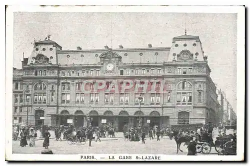 Cartes postales Paris a Gare St Lazare