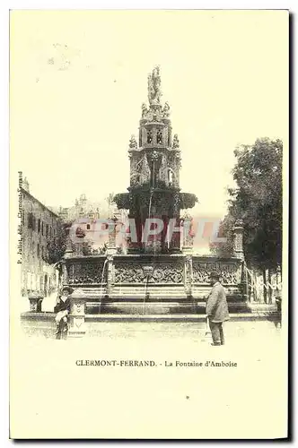 Cartes postales Clermont Ferrand La Fontaine d'Amboise