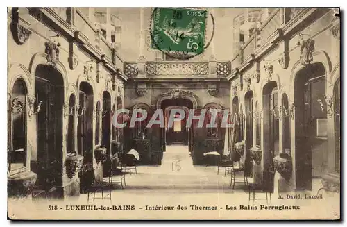 Cartes postales Luxeuil les Bains Interieur des Thermes Les Bains Ferrugineux