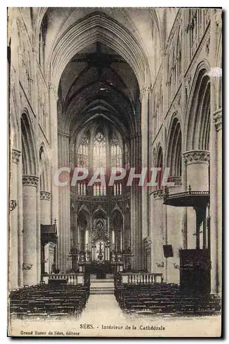 Cartes postales Sees Interieur de la Cathedrale