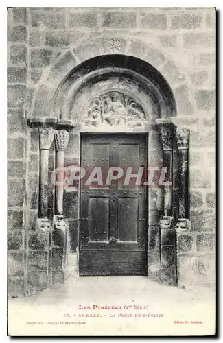 Cartes postales Les Pyrenees St Beat La Porte De L'Eglise