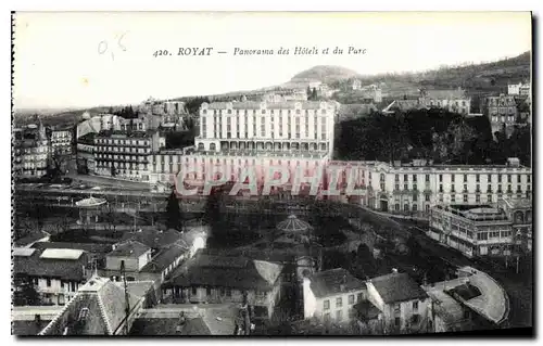 Cartes postales Royat Panorama des Hotels et du Parc