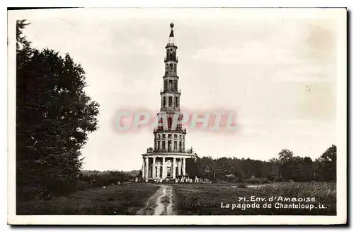 Cartes postales Env d'Amboise La Pagode de Chanteloup