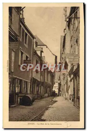 Cartes postales Dinan La Rue de la Cordonnerie