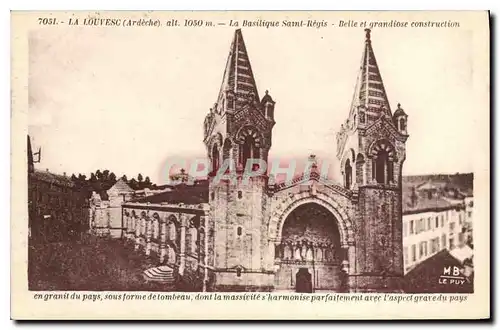 Cartes postales La Louvesc Ardeche alt 1050 m La Basilique Saint Regis