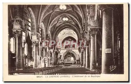 Ansichtskarte AK La Louvesc Ardeche L'Interieur de la Basilique