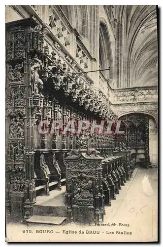 Cartes postales Bourg Eglise de Brou Les Stalles