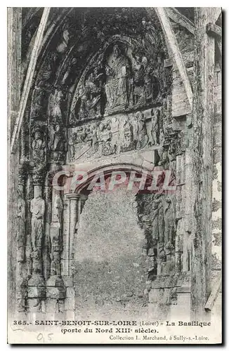 Ansichtskarte AK Saint Benoit sur Loire Le Basilique porte du Nord XIII siecle