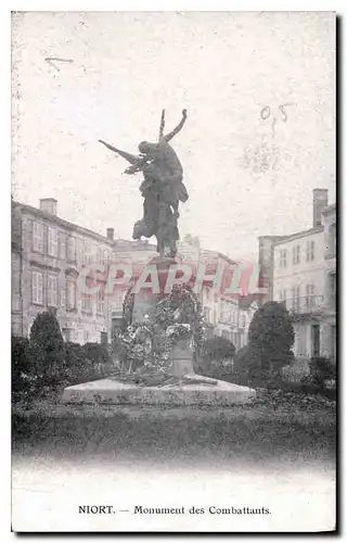 Cartes postales Niort Monument des Combattants Publicite Lait d'Appenzell