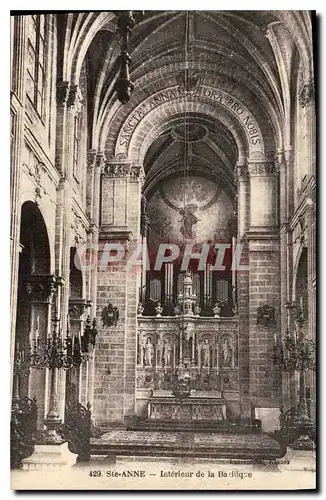 Ansichtskarte AK Ste Anne Interieur de la Basilique Orgue