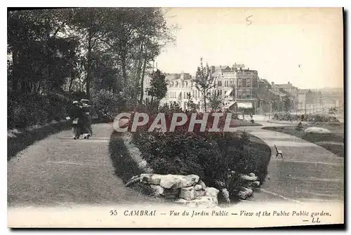 Cartes postales Cambrai Vue du jardin Public