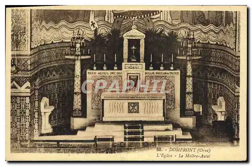 Cartes postales Domfront (Orne) L'Eglise Le Maitre Autel