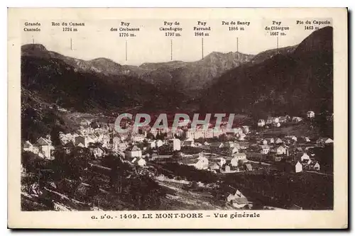 Cartes postales Le Mont Dore Vue generale