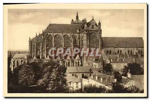 Ansichtskarte AK Le Mans La Cathedrale Saint Julien La Rosace (XVe siecle)