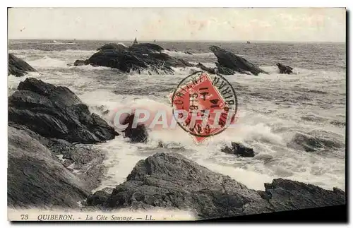 Ansichtskarte AK Quiberon La Cote Sauvage