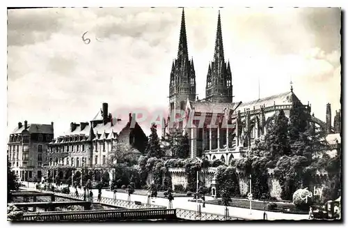 Cartes postales Quimper (Finistere) Les Passerelles sur l'Odet et la Cathedrale