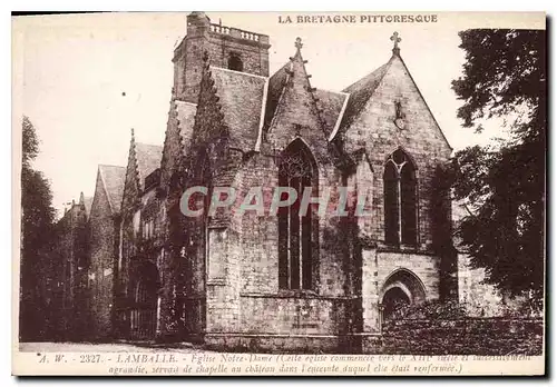 Cartes postales Bretagne Pittoresque Lambailes Eglise Notre Dame (Cette Eglise commence vers XIIIe siecle servai