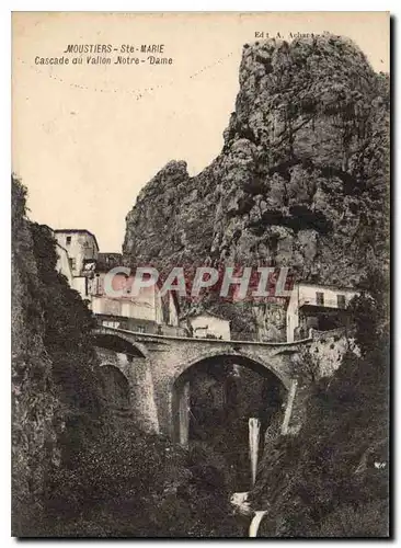 Cartes postales Moustiers Ste Marie Cascade su Vallon Notre Dame