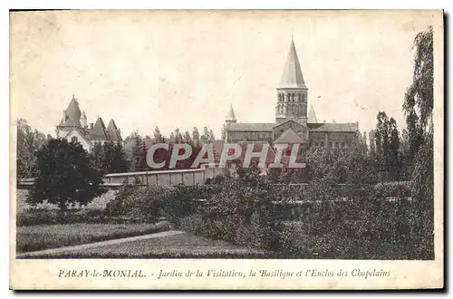 Ansichtskarte AK Paray le Monial Jardin de la Visitation la Basilique et l'Enclos des Chapelains