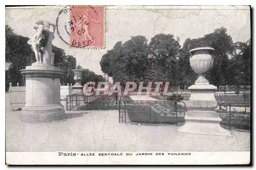 Ansichtskarte AK Paris Allee Centrale du Jardin des Tuileries