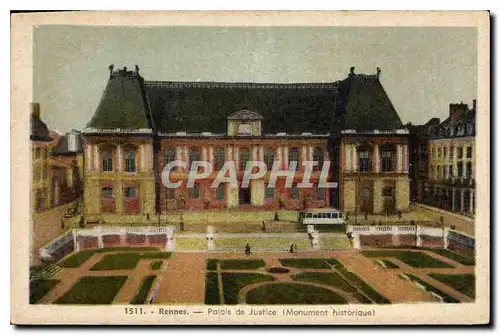 Ansichtskarte AK Rennes Palais de Justice (Monument historique)