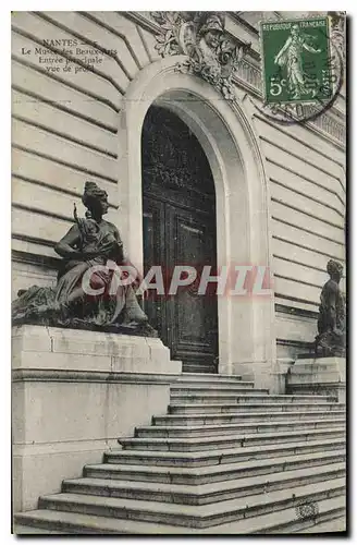 Cartes postales Nantes Le Musee des Beaux Arts Entree principale vue de profil