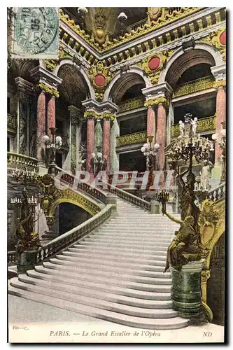 Cartes postales Paris Le Grand Escalier de l'Opera