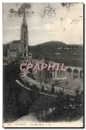 Cartes postales Lourdes La Basilique